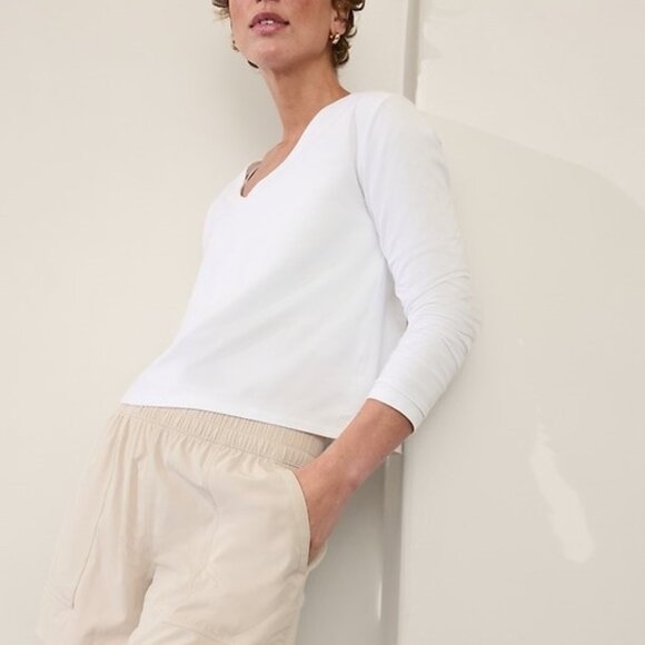 Athleta Essential V-Neck Top - Small - Picture 2 of 5